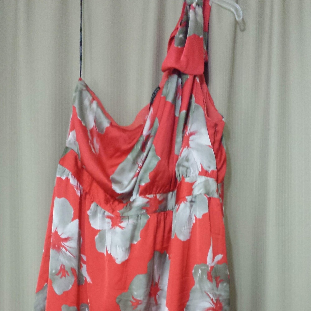 Forever 21 One Shoulder Floral Dress